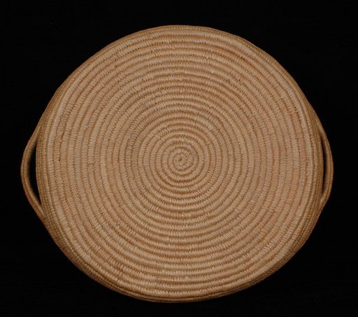 Salish Handled Basketry Tray with Star Design 14" W - 2