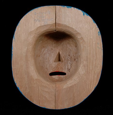 Kwag-uilth Moon Mask by Gene Brabant 11 1/4" H. 10" - 2