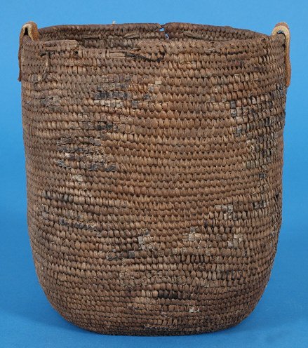 19TH C. Puget Sound Berry Basket 8 3/4" H. 7 1/2"x