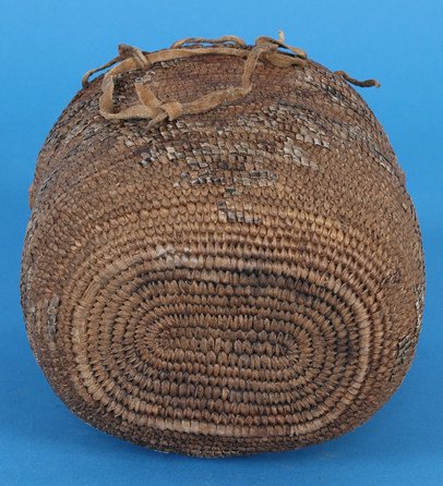 19TH C. Puget Sound Berry Basket 8 3/4" H. 7 1/2"x - 2