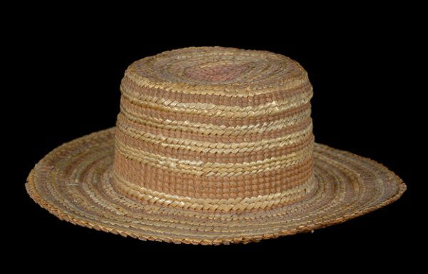 3 Tlingit Miniature Spruce Root Hat 5 1/2" D. 1 3: 3 Tlingit Miniature Spruce Root Hat 5 1/2" D. 1 3/4" H. Fine Condition