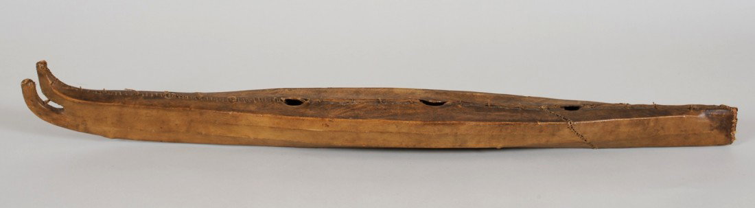Inuit Model Three Person Kayak ca. 1900 31" L. G: Inuit Model Three Person Kayak ca. 1900 31" L. Good Condition