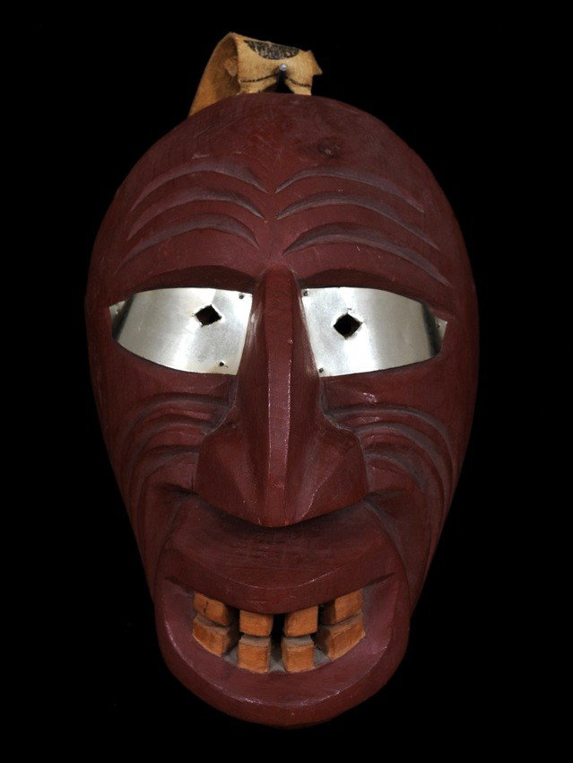 Iroquois False Face Mask 10 1/2" H. 7" W. Good Co: Iroquois False Face Mask 10 1/2" H. 7" W. Good Condition