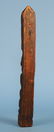 Salish Totem Carved with Two Figures ca. 1940 19 1/2" - 2