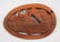 Red Cedar Eagle Egg Carved by Tom LaFortune 28 1/4" L.