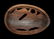 Red Cedar Eagle Egg Carved by Tom LaFortune 28 1/4" L. - 3