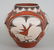 Zia Pueblo Pottery Olla with Spalling and Roadrunner
