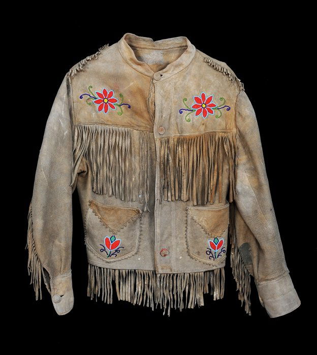 Cree Fringed Jacket with Floral Beaded Design Size (1 of 2)