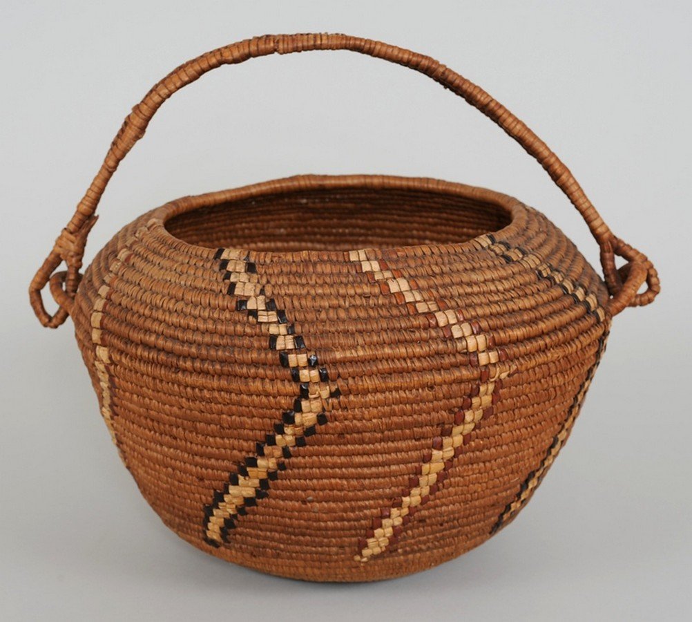 Thompson River Basket with Imbricated Geometric Design (1 of 2)