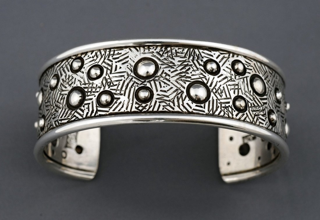 Navajo Silver Bracelet by Cody Sanderson 87 GMS 6 1/4" (1 of 2)