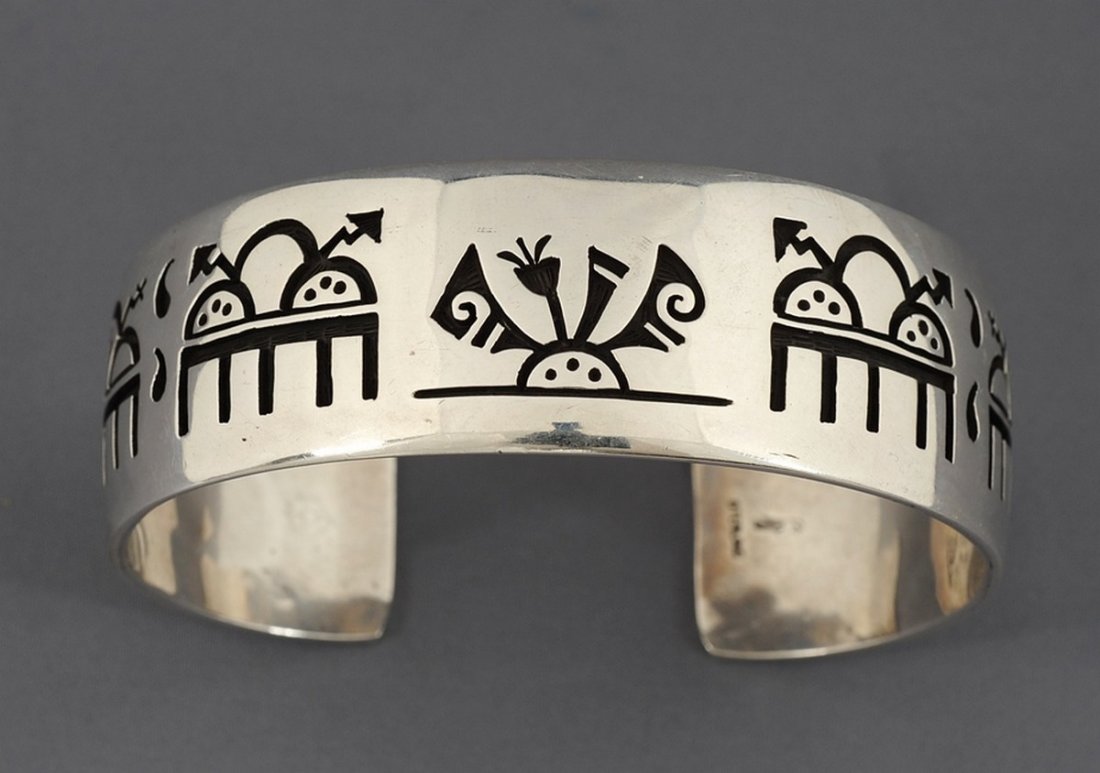 Navajo Silver Bracelet Possibly Made by Darren Silas (1 of 2)