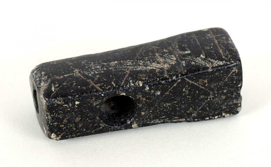 Early Steatite Tube Pipe From Darlingford, Manitoba 2 (1 of 2)