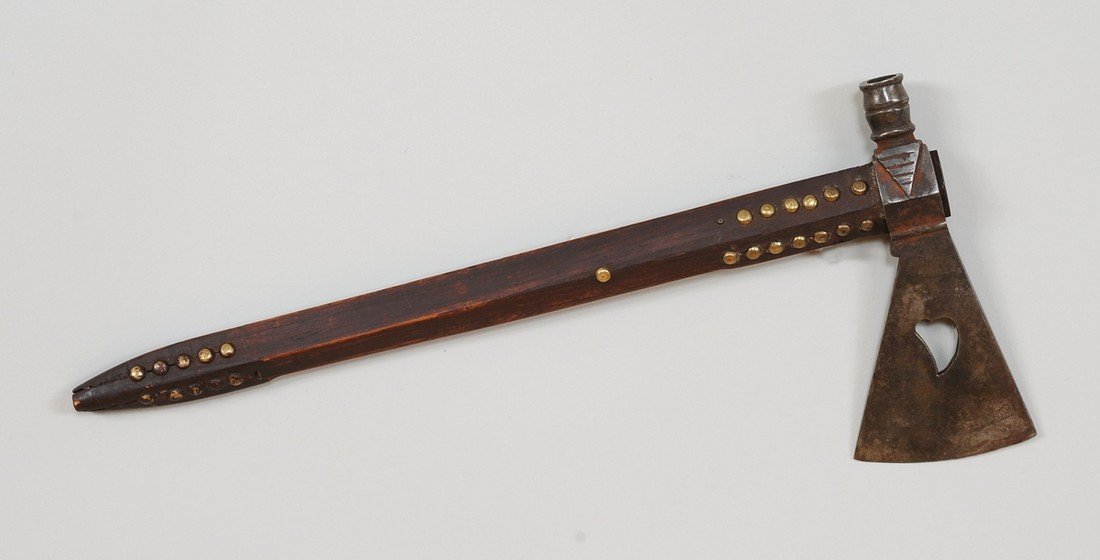 Plains Pipe Tomahawk with Metal Tacked Haft 12 1/2" L. (1 of 2)
