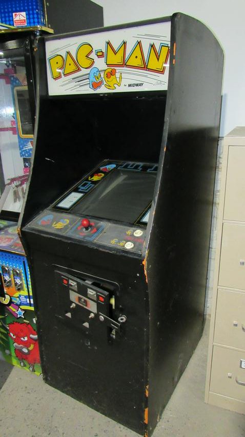 Bally/ Midway Pac-Man Arcade Game: Bally/ Midway Pac-Man Arcade Game, complete.Dimensions: 68 x 25 x 33