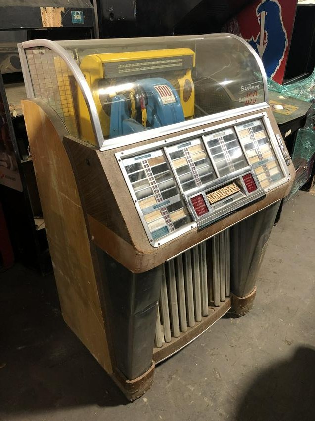 Seeburg Model C Jukebox: Seeburg Model C Jukebox, unrestored. Dimensions: 54 x 34 x 26