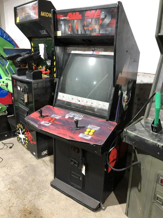 Namco Tekken 2 Arcade Game: Namco Tekken 2 Arcade Game. Complete, non-working. Dimensions: 72 x 33 x 37