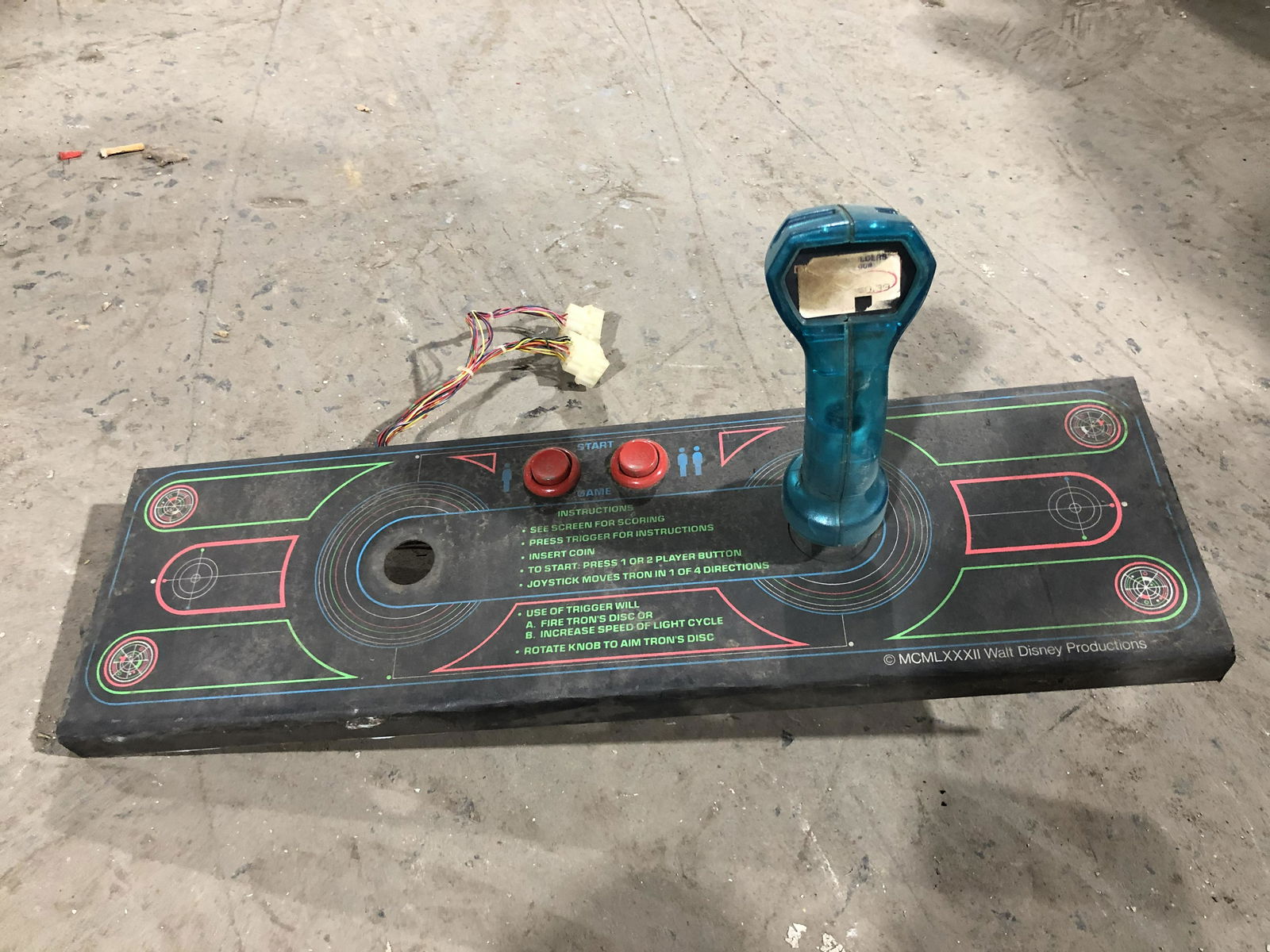 Atari Tron Arcade Game Control Panel: Atari Tron Arcade Game Control Panel.