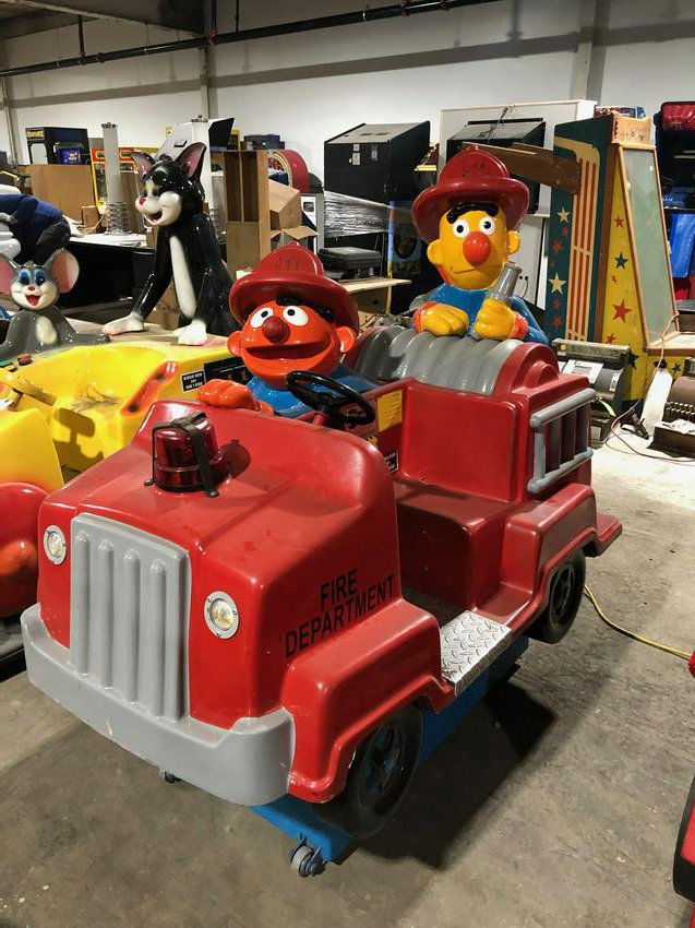 mickey mouse fire truck kiddie ride