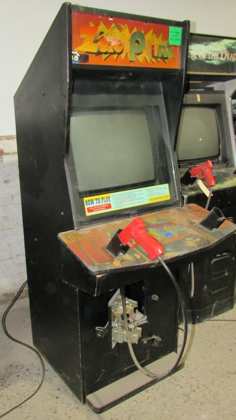 Zero Point Arcade Game: Zero Point Arcade Game. Board working, monitor needs repair. Dimensions: 72 x 32.5 x 38
