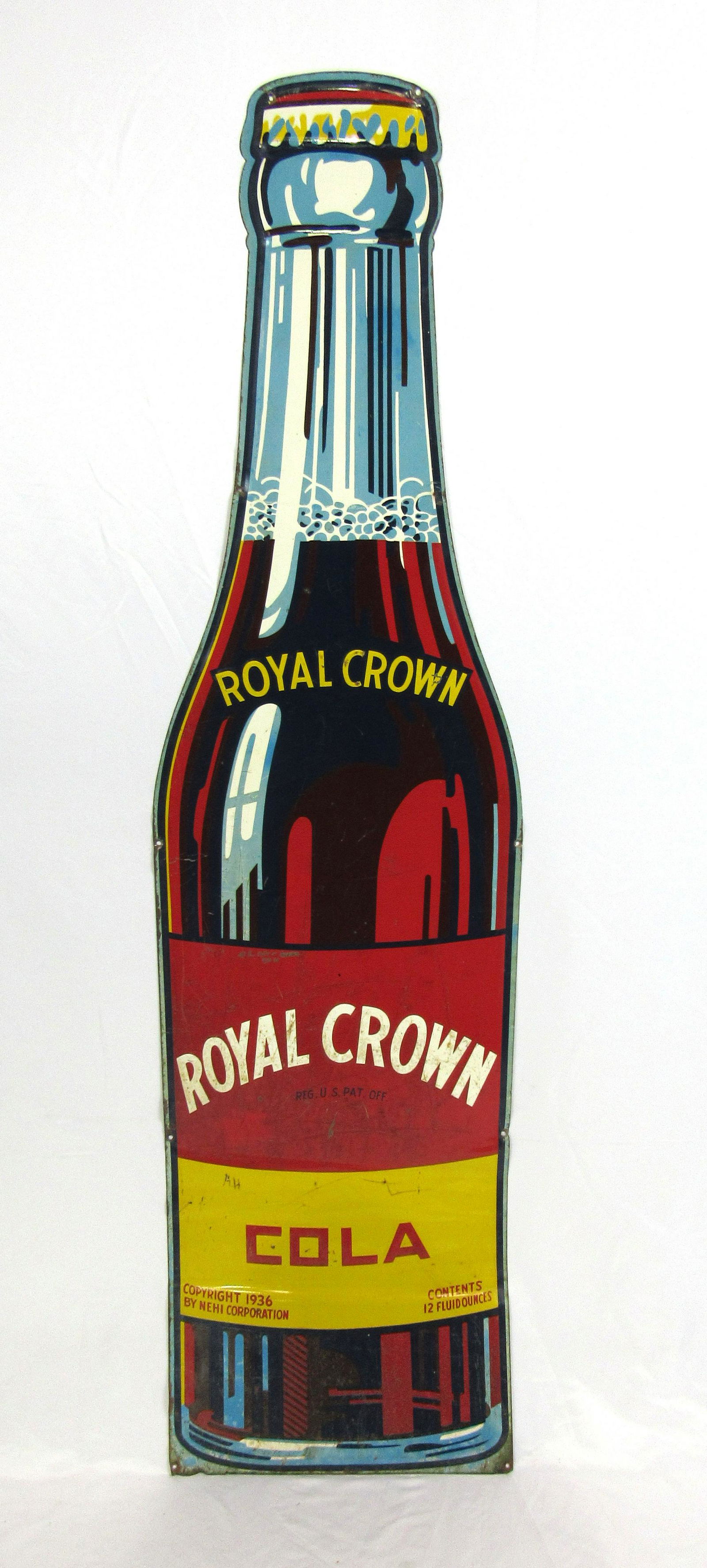 Large Royal Crown Cola Bottle Advertising Sign (1 of 6)