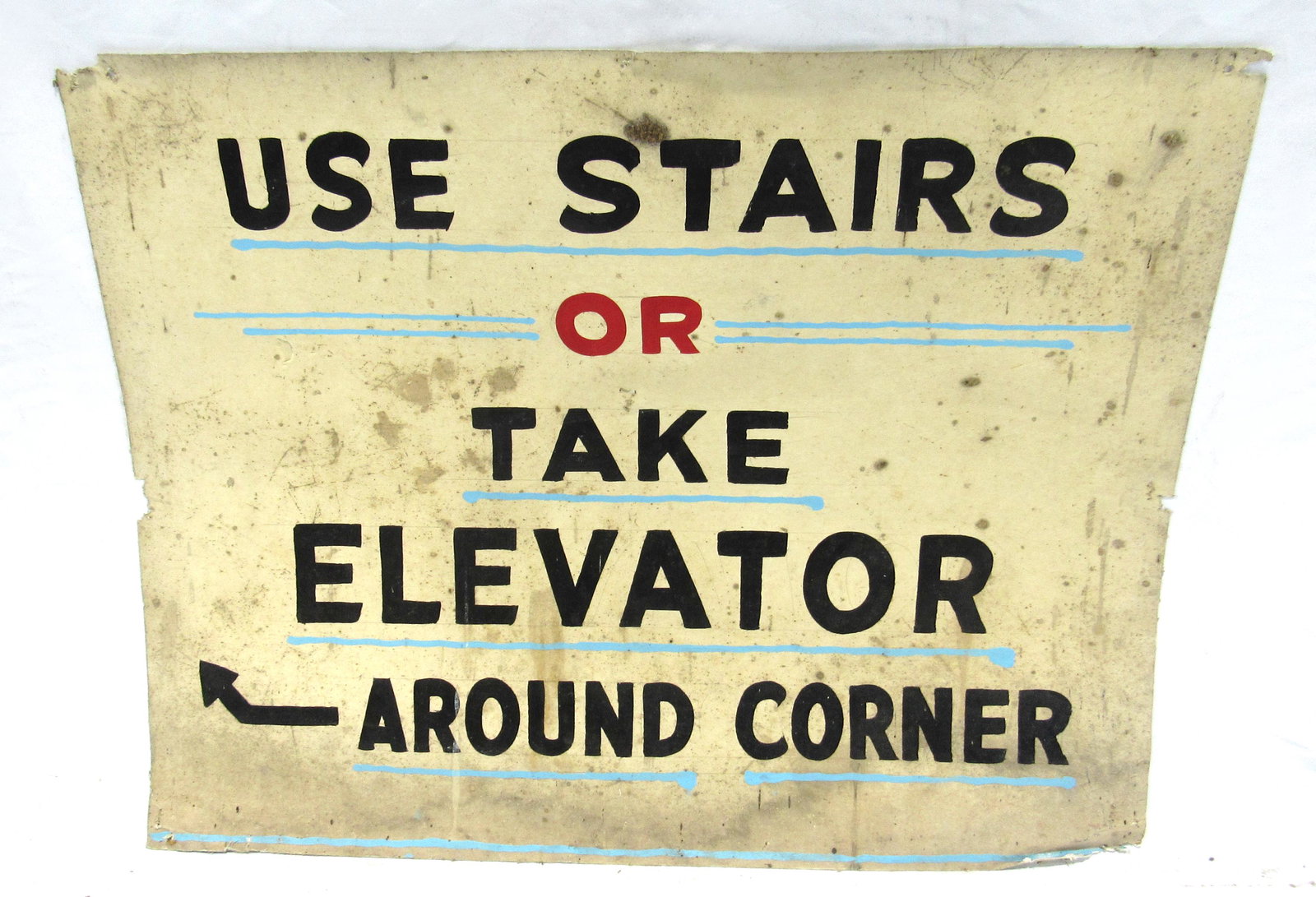 Indiana Beach "Use Stairs or Elevator" Paper Sign (1 of 2)