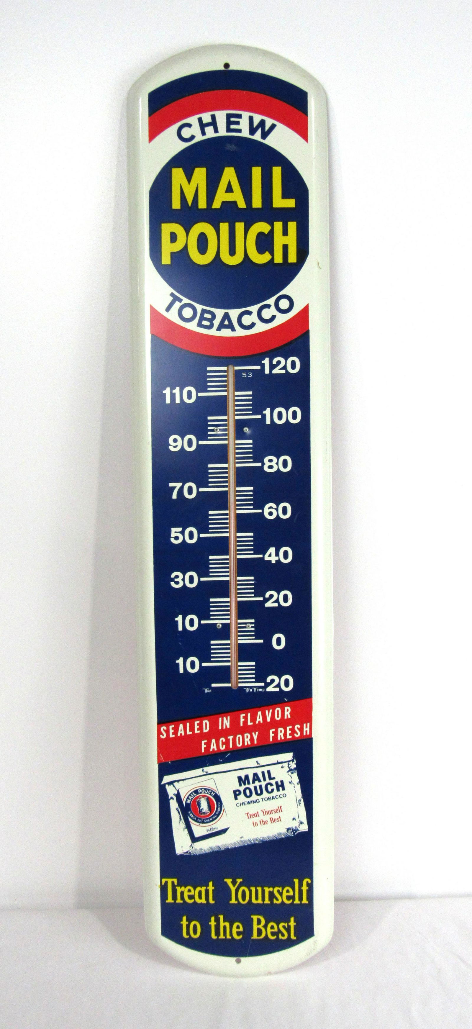 Mail Pouch Chew Tobacco Advertising Thermometer (1 of 2)