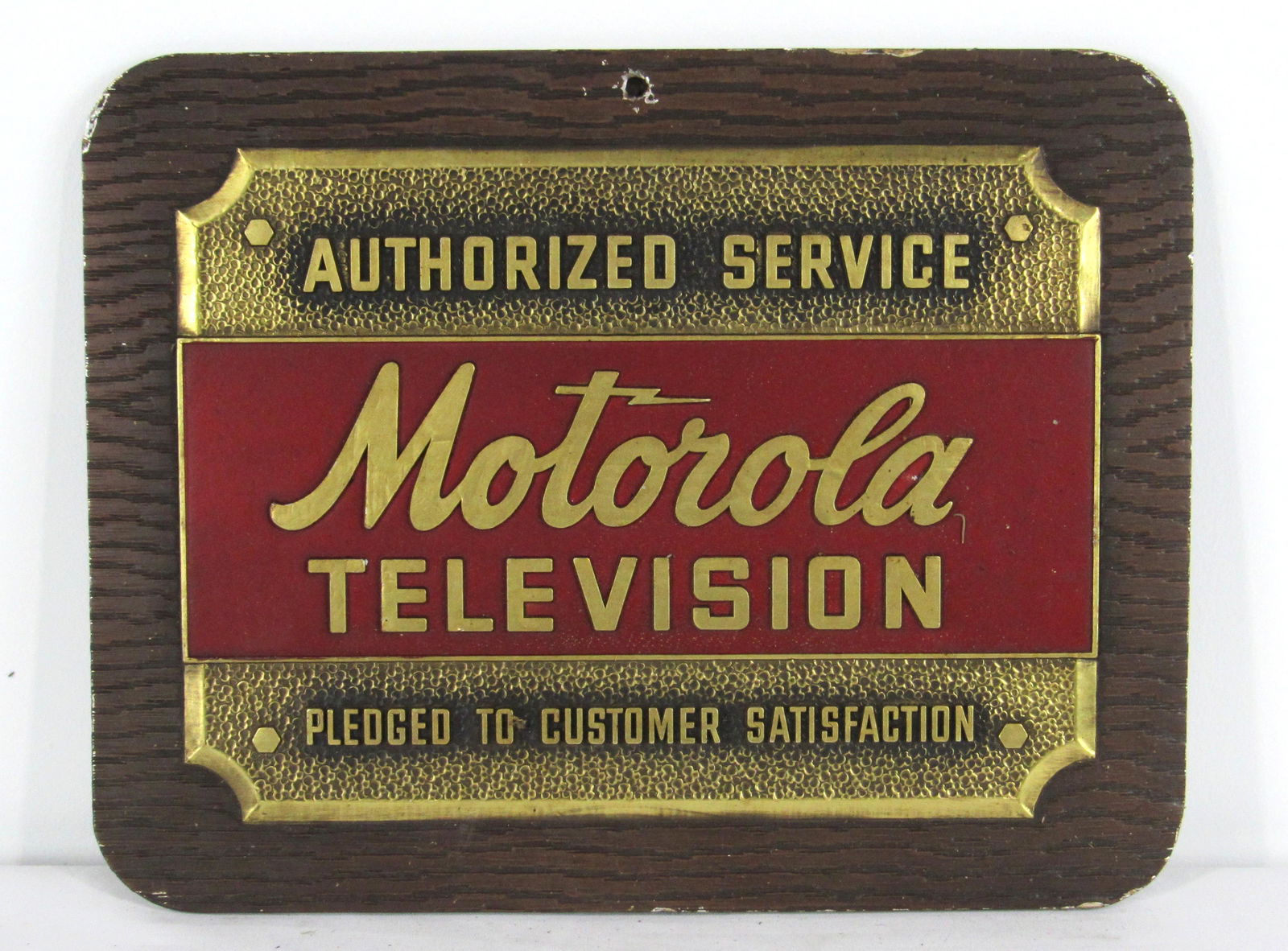 Motorola Television Authorized Service Sign (1 of 2)