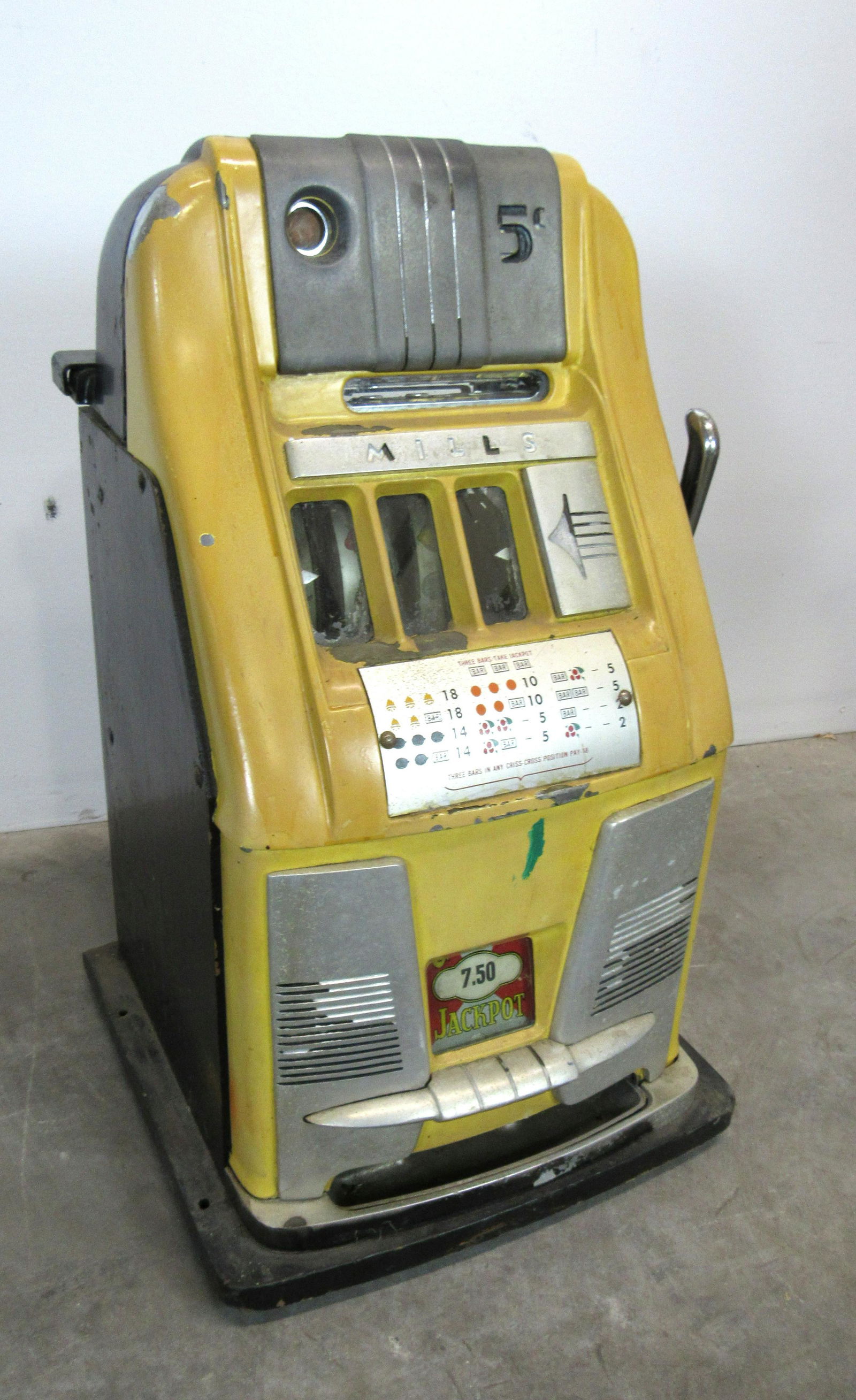 Mills 5 Cent High Top Coin Operated Slot Machine May 21, 2020