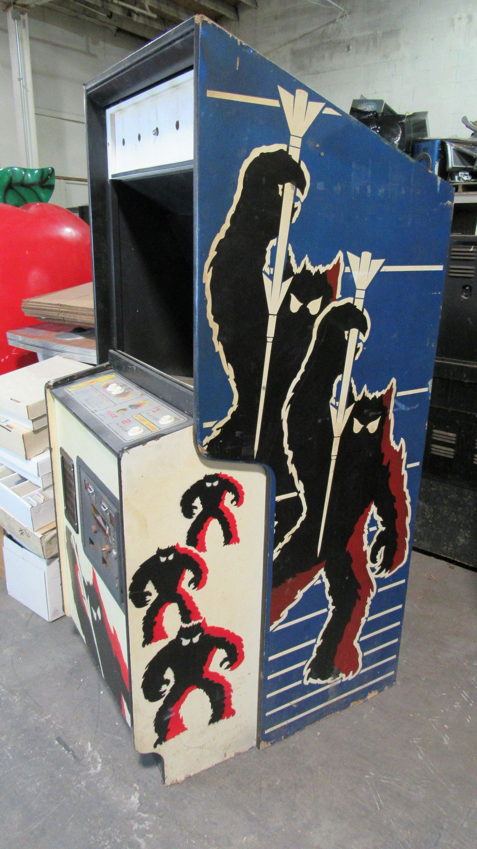 Space Invaders Project Arcade Game: Space Invaders Project Arcade Game. Has monitor and board. This item requires third party shipping or pickup arrangements to be made. Dimensions: 69 x 27 x 35