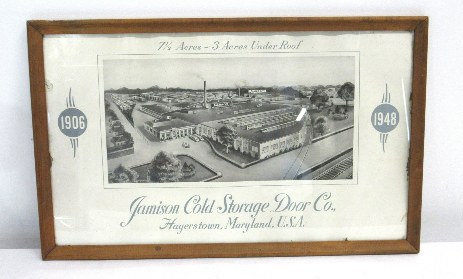 1948 Jamison Cold Storage Hagerstown, MD Framed Print: 1948 Jamison Cold Storage Hagerstown, MD Framed Print. In-house shipping available. Dimensions: 13x21.25x1