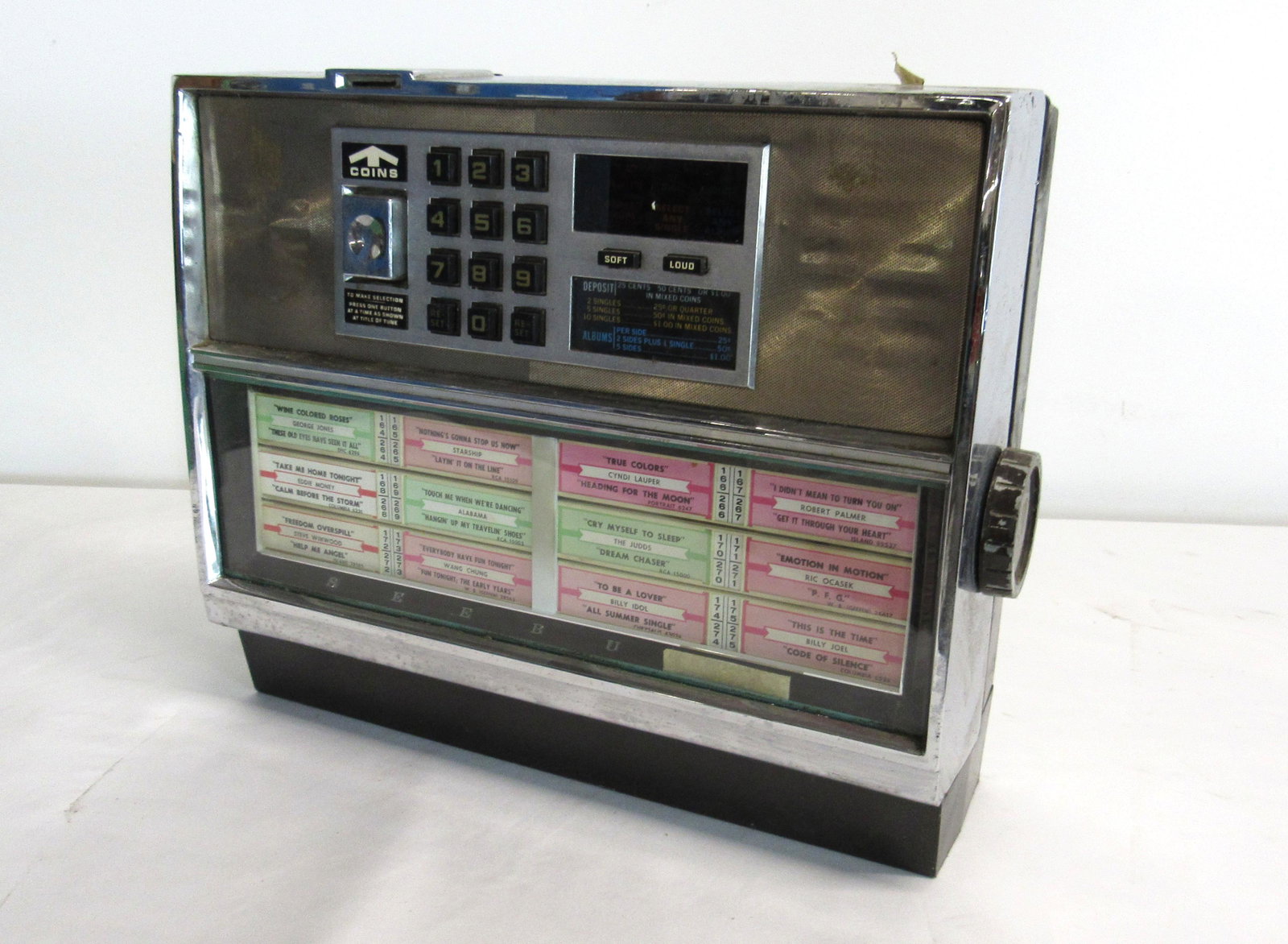 Seeburg Coin Operated Wallbox: Seeburg Coin Operated Wallbox. This item requires third party shipping or pickup arrangements to be made. Dimensions: 13x17x5