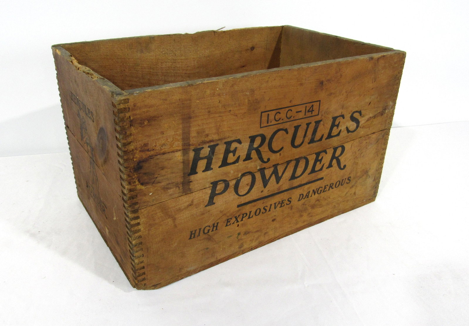 Hercules Explosive Powder Crate: Hercules Explosive Powder Crate. In-house shipping available. Dimensions: 10.5 x 18 x 11.5