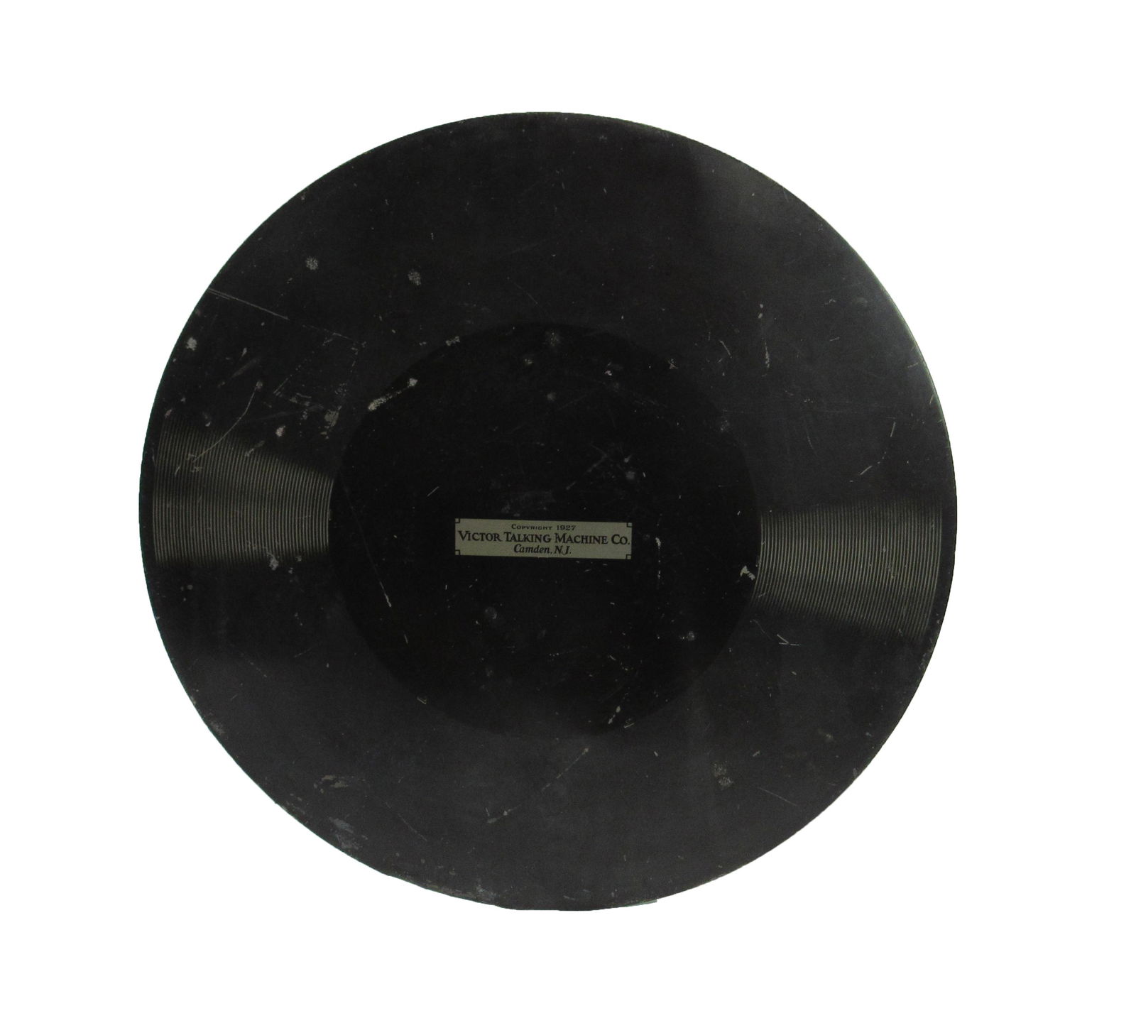 Victor Talking Machine Co. Record Advertising Sign: Victor Talking Machine Record / Phonograph Company Advertising Sign. Dimensions: 29.5" Diameter