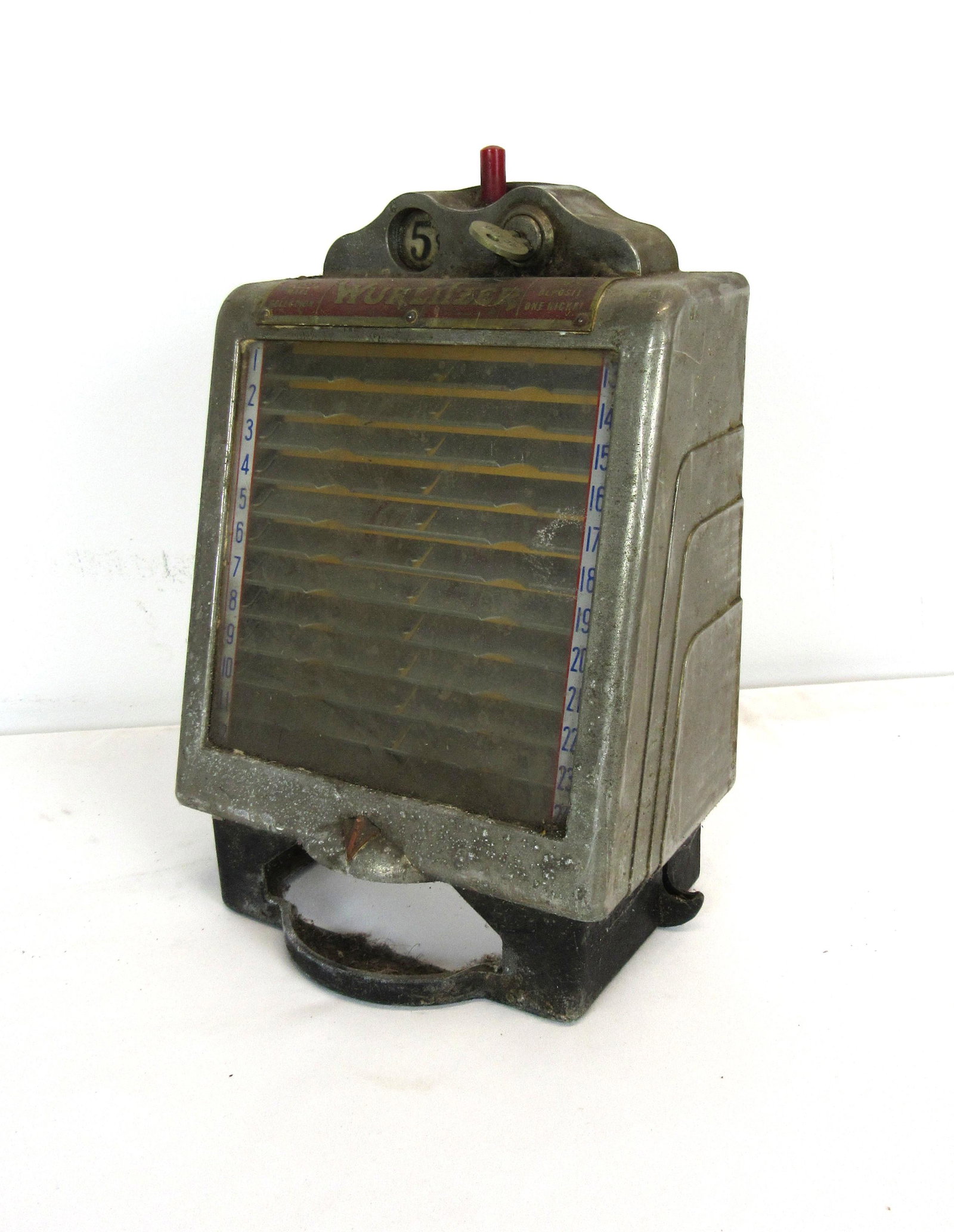 1940s Wurlitzer 5 Cent Coin Operated Wallbox Cover: 1940s Wurlitzer 5 Cent Coin Operated Wallbox Cover. In-house shipping available.
