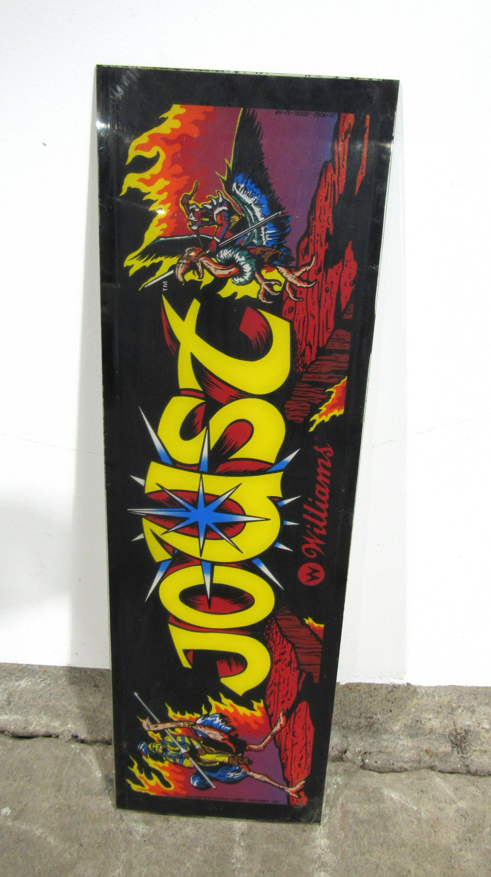 Original Williams Joust Arcade Game Header: Original Williams Joust Arcade Game Header. In-house shipping available.