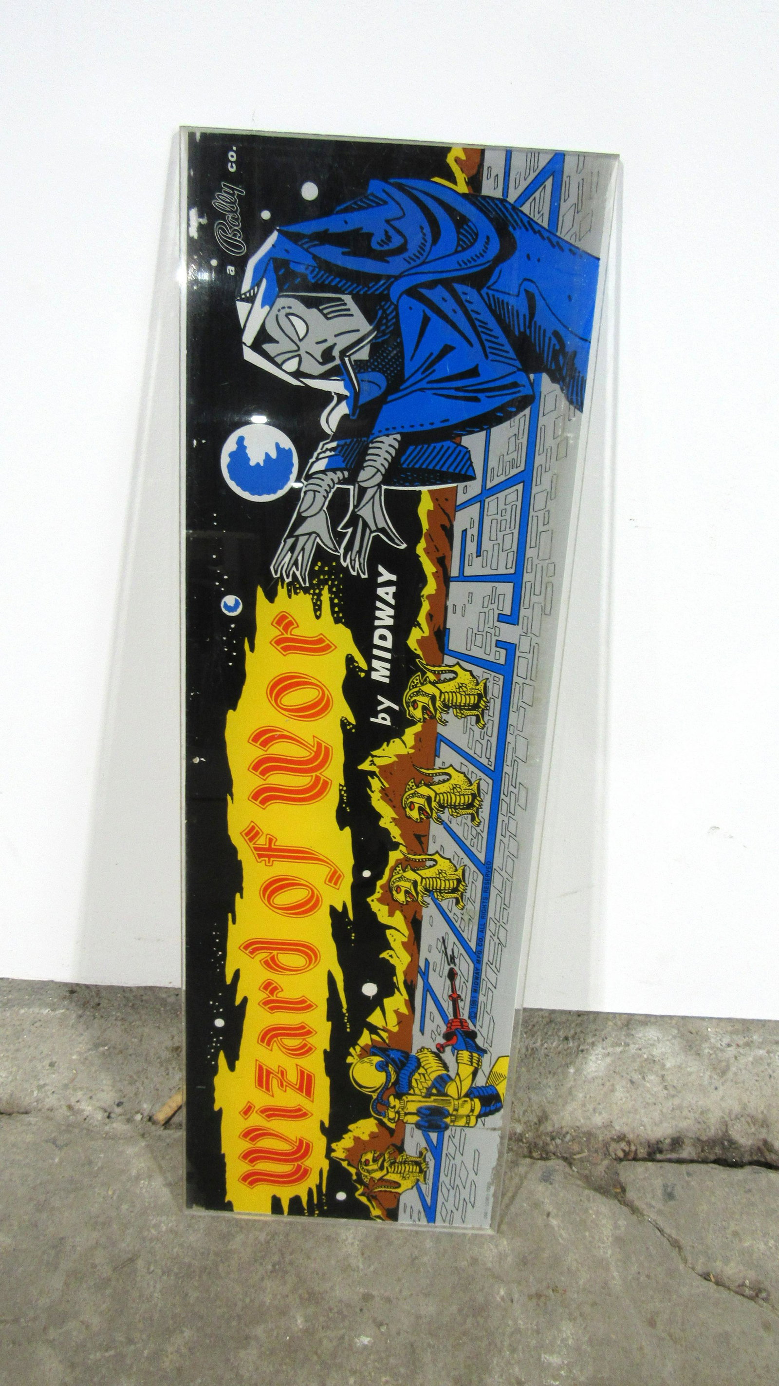 Original Bally/Midway Wizard of Wor Arcade Header: Original Bally / Midway Wizard of Wor Arcade Game Header. In-house shipping available.