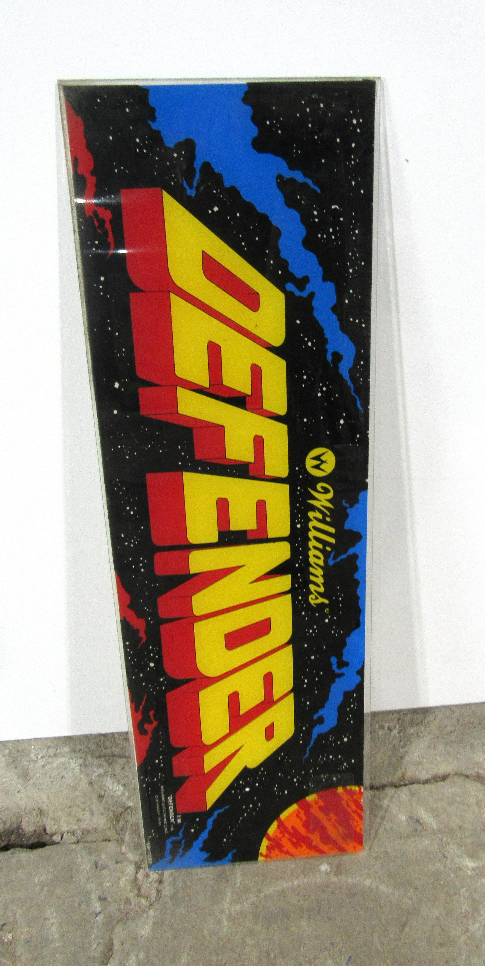 Original Williams Defender Arcade Game Header: Original Williams Defender Arcade Game Header. In-house shipping available.