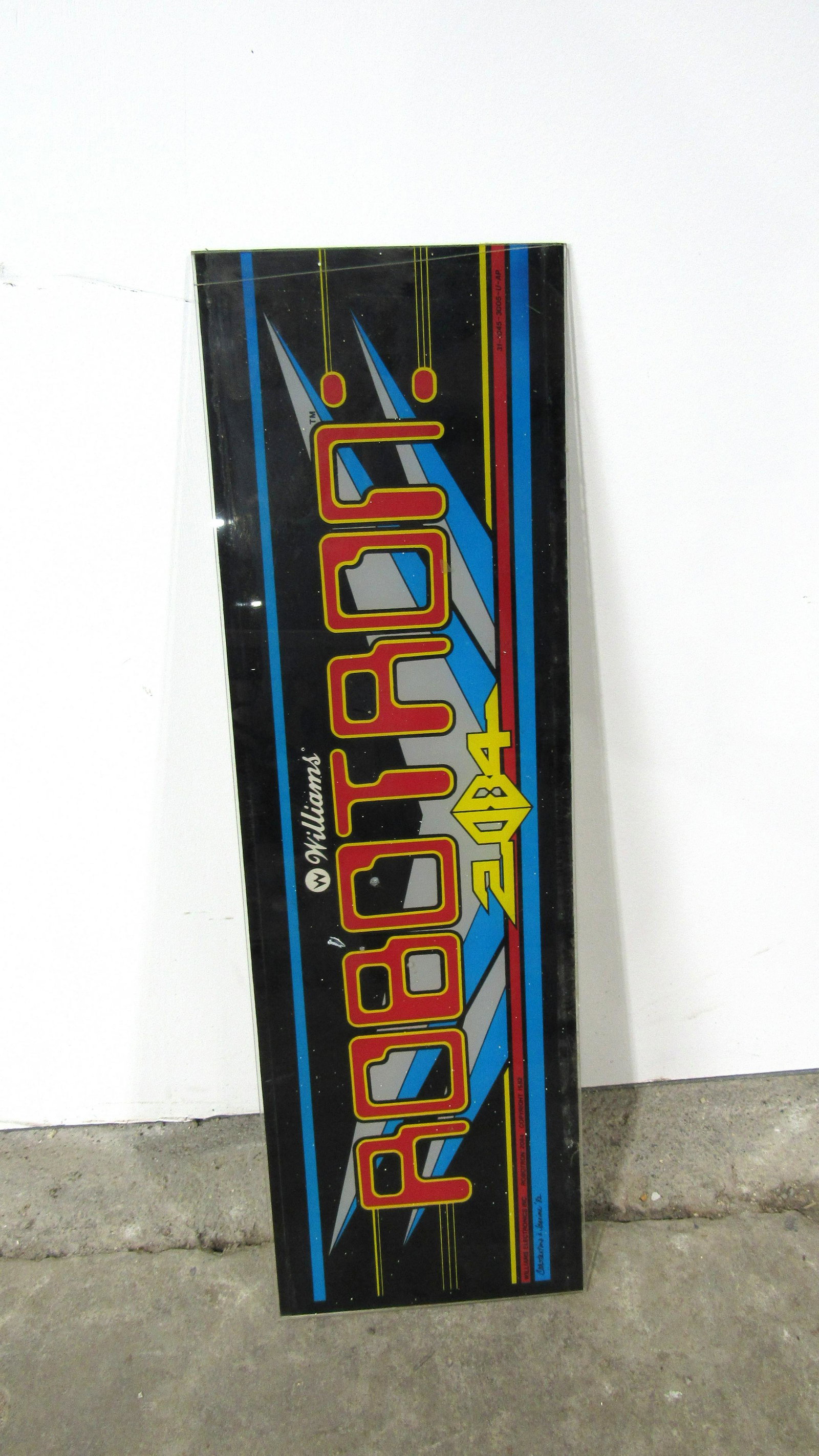 Original Williams Robotron 2084 Arcade Game Header: Williams Robotron 2084 Arcade Game Header. In-house shipping available.