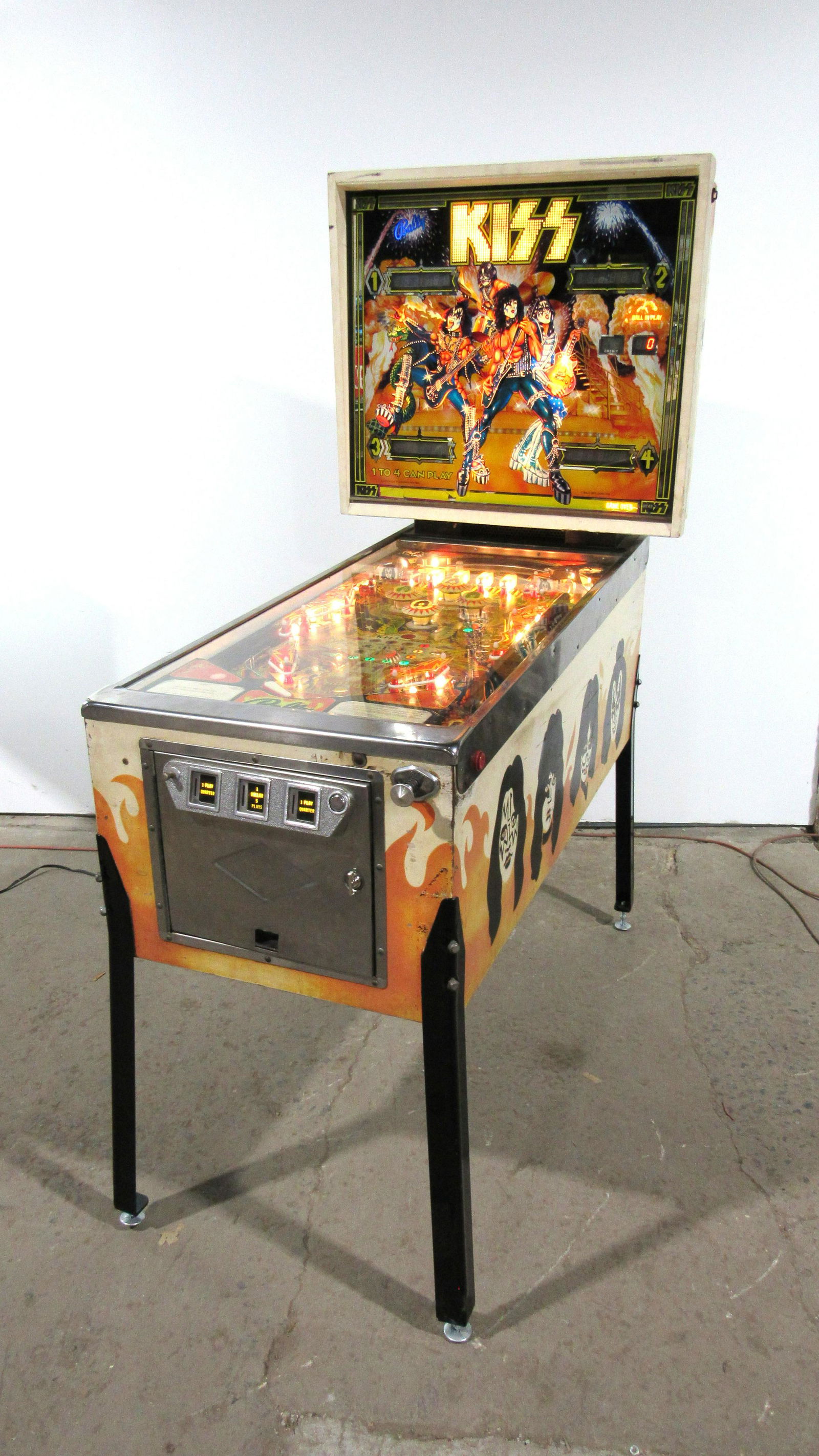 kiss tabletop pinball machine