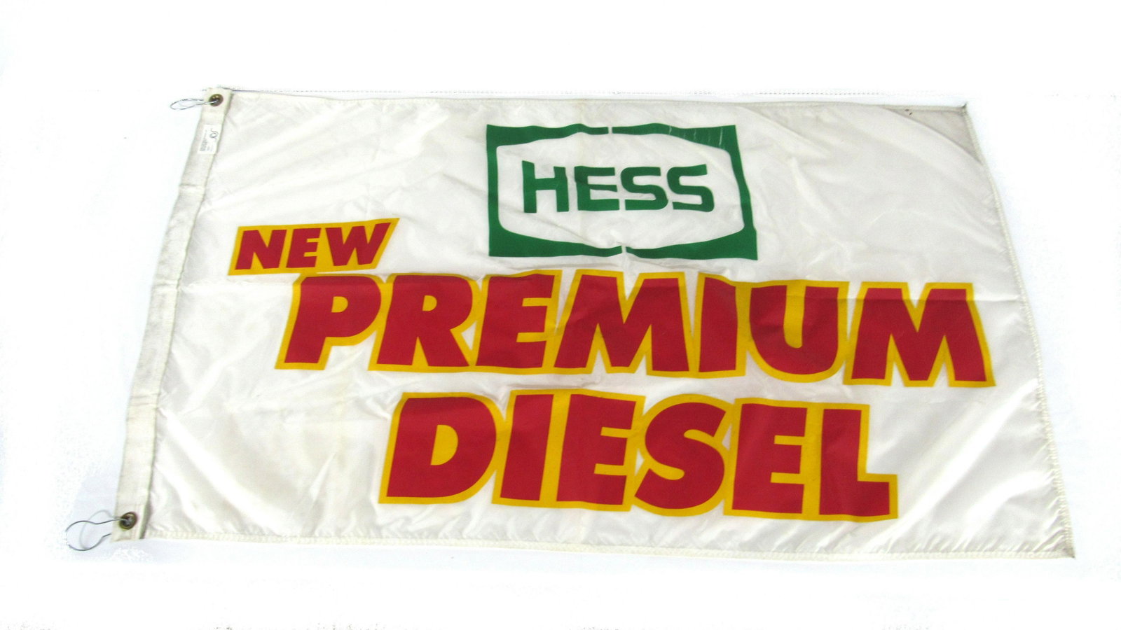 HESS Premium Diesel Advertising Flag/ Banner: HESS Premium Diesel Advertising Flag/ Banner. In-house shipping available. Dimensions: 26.5 x 47