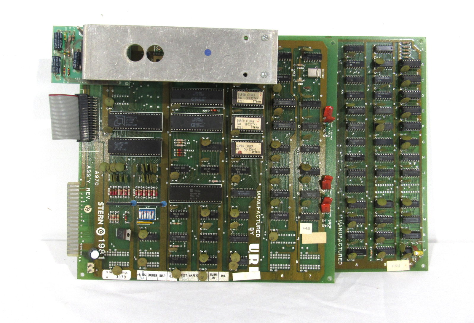 Stern Super Cobra Arcade Game Board: Stern Super Cobra Arcade Game Board, untested. In-house shipping available.