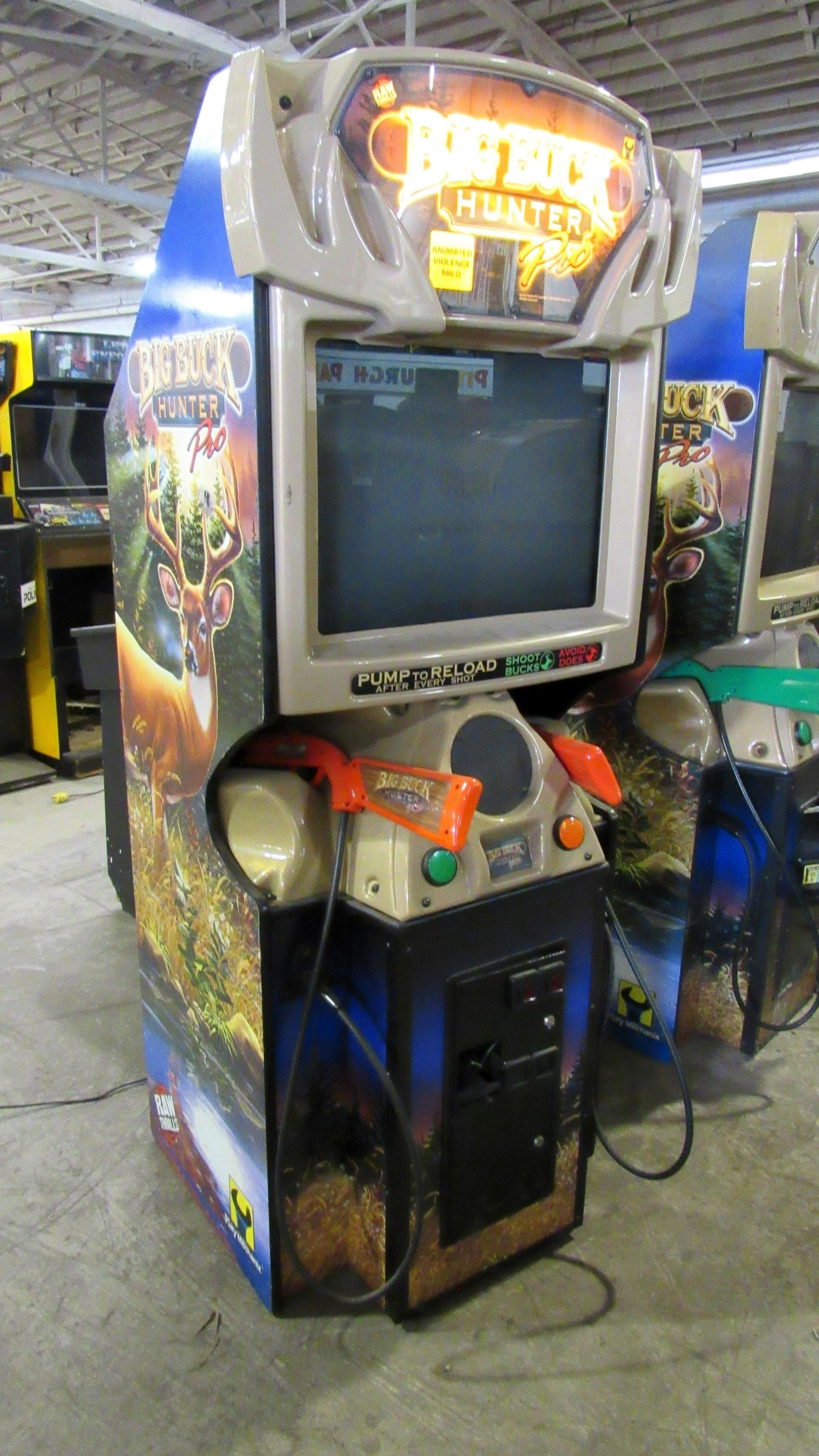 Raw Thrills Buck Hunter Pro Arcade Game: Raw Thrills Buck Hunter Pro Arcade Game. Not working, no computer. This item requires third party shipping or pickup arrangements to be made. Dimensions: 76 x 32 x 32