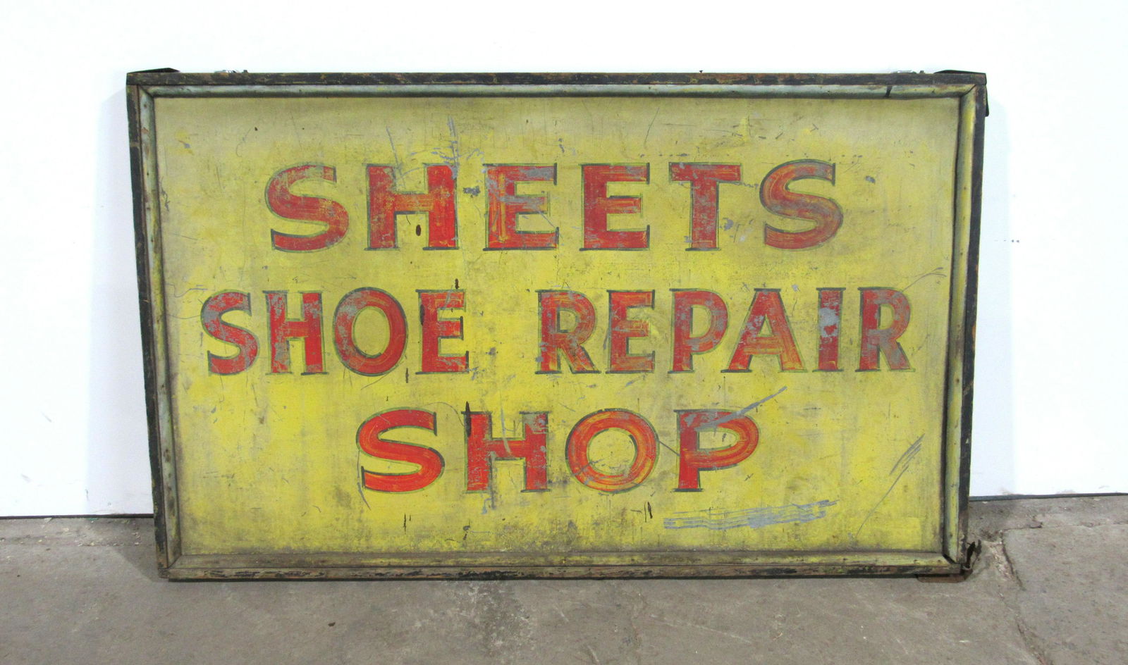 Early Sheets Shoe Repair Shop Sign in Wooden Frame (1 of 3)