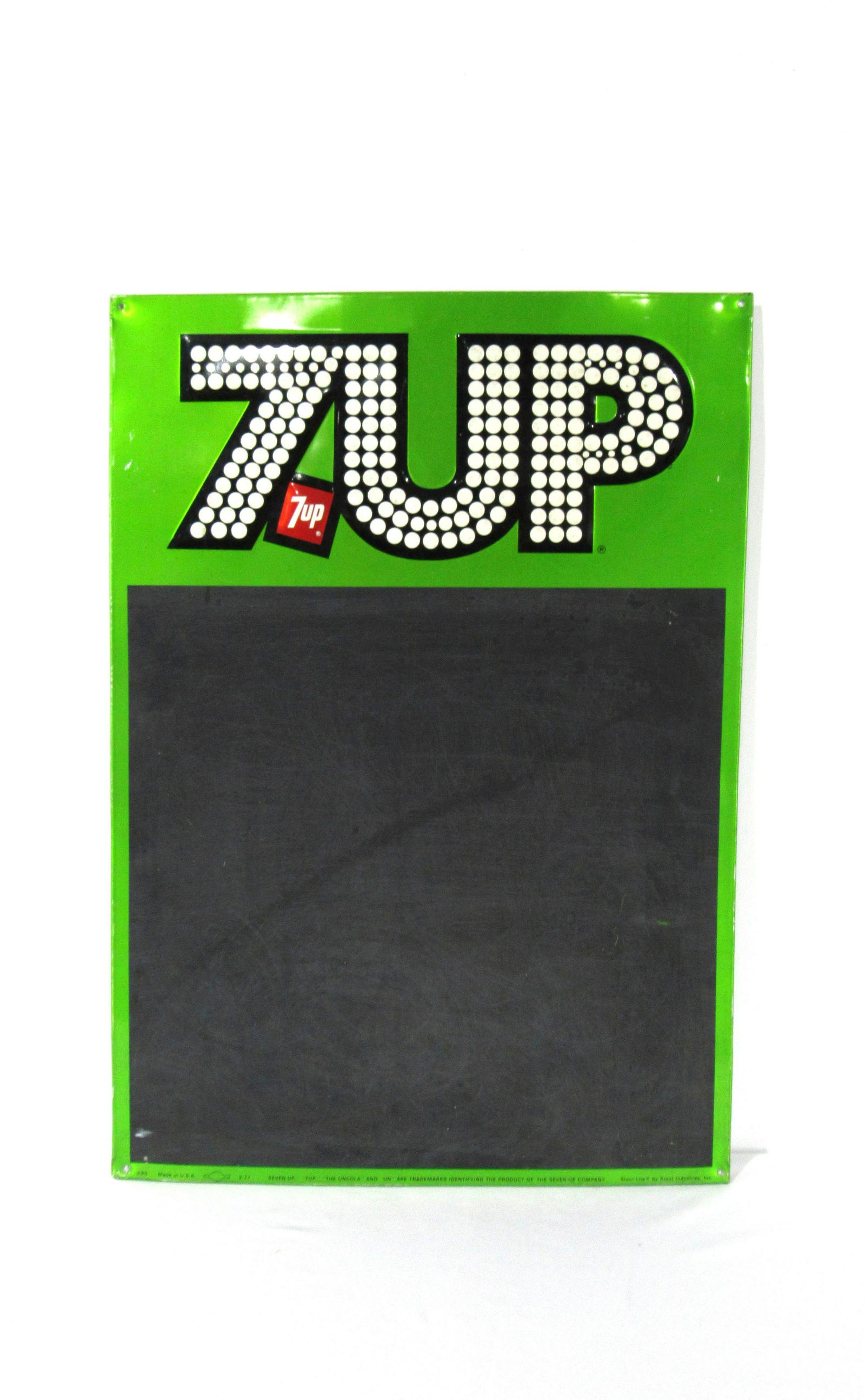 1977 Seven-Up Soda Chalkboard Advertising Sign (1 of 5)