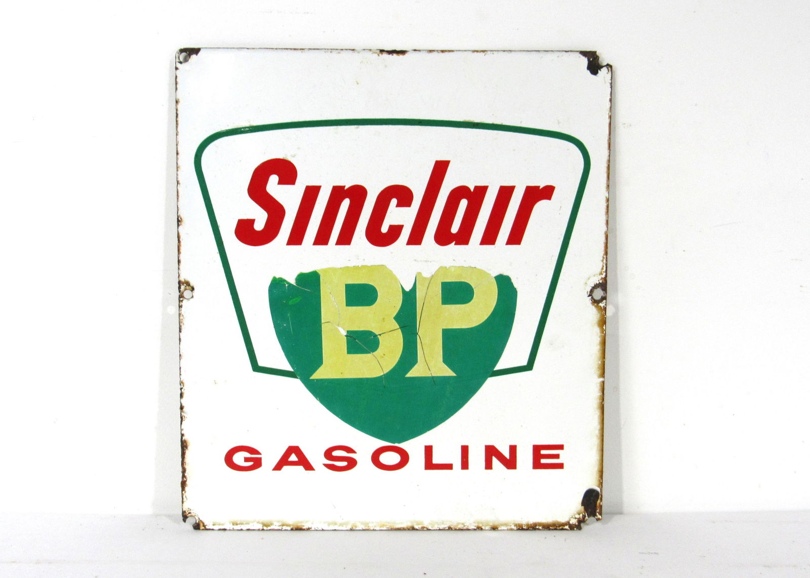 Porcelain Sinclair Gasoline Pump Sign (1 of 2)