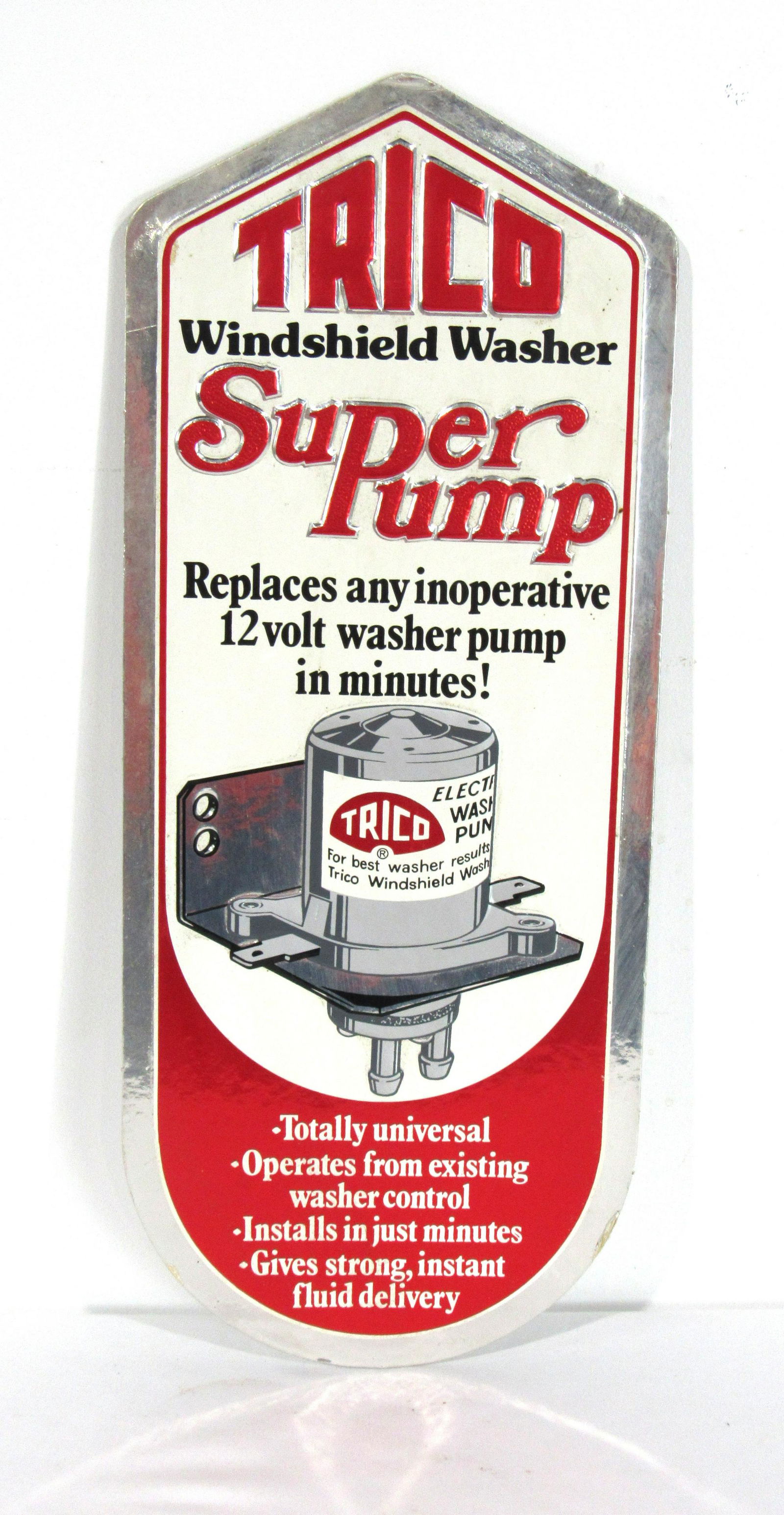 Trico Windshield Washer Automobile Advertising Sign (1 of 3)