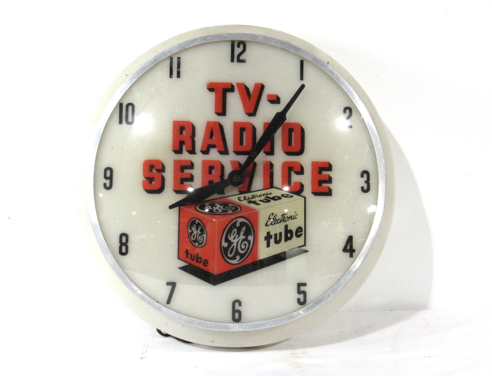GE TV-Radio Service Tube Advertising Clock (1 of 4)