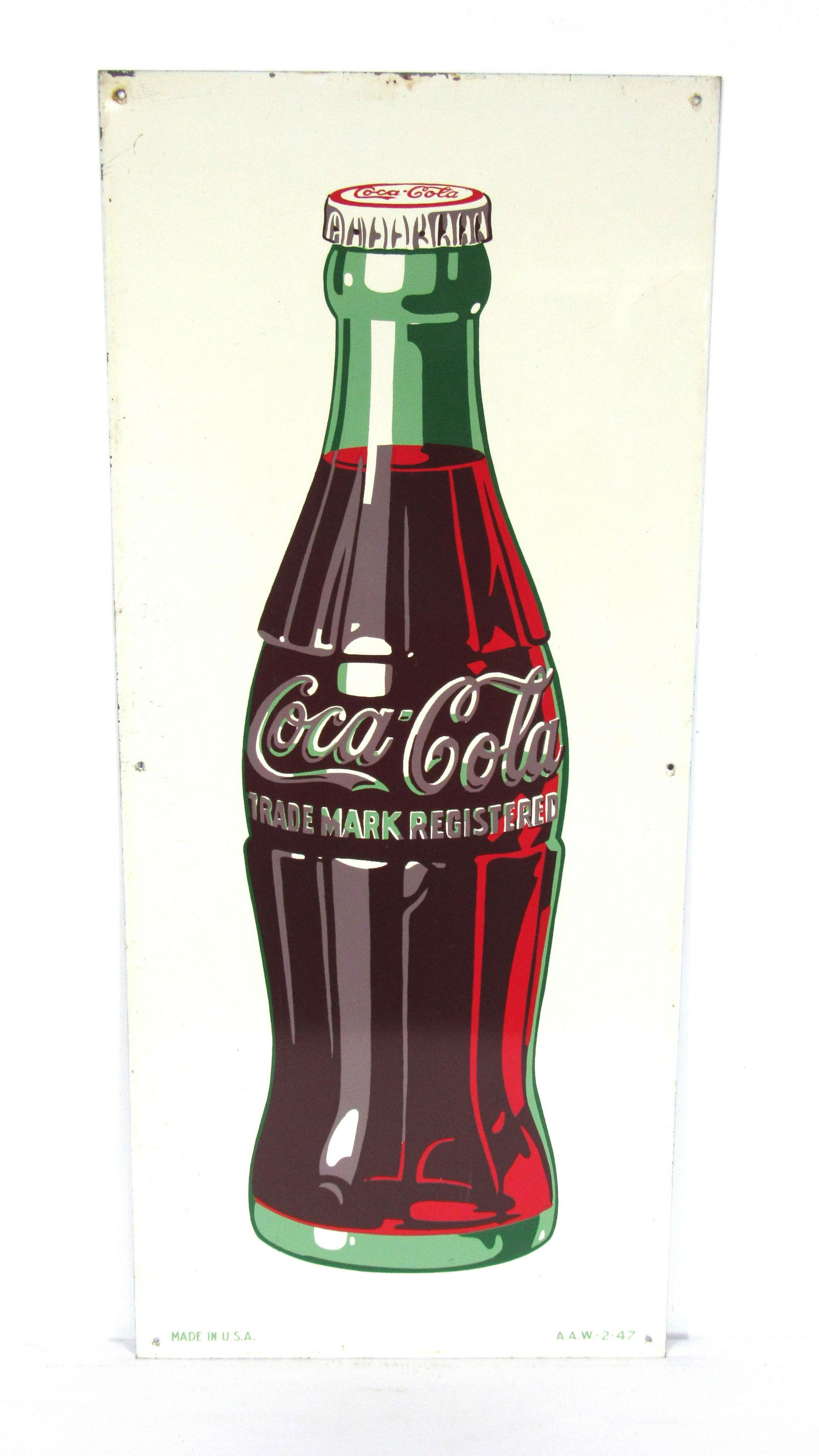 1947 Coca Cola Bottle Advertising Sign (1 of 4)