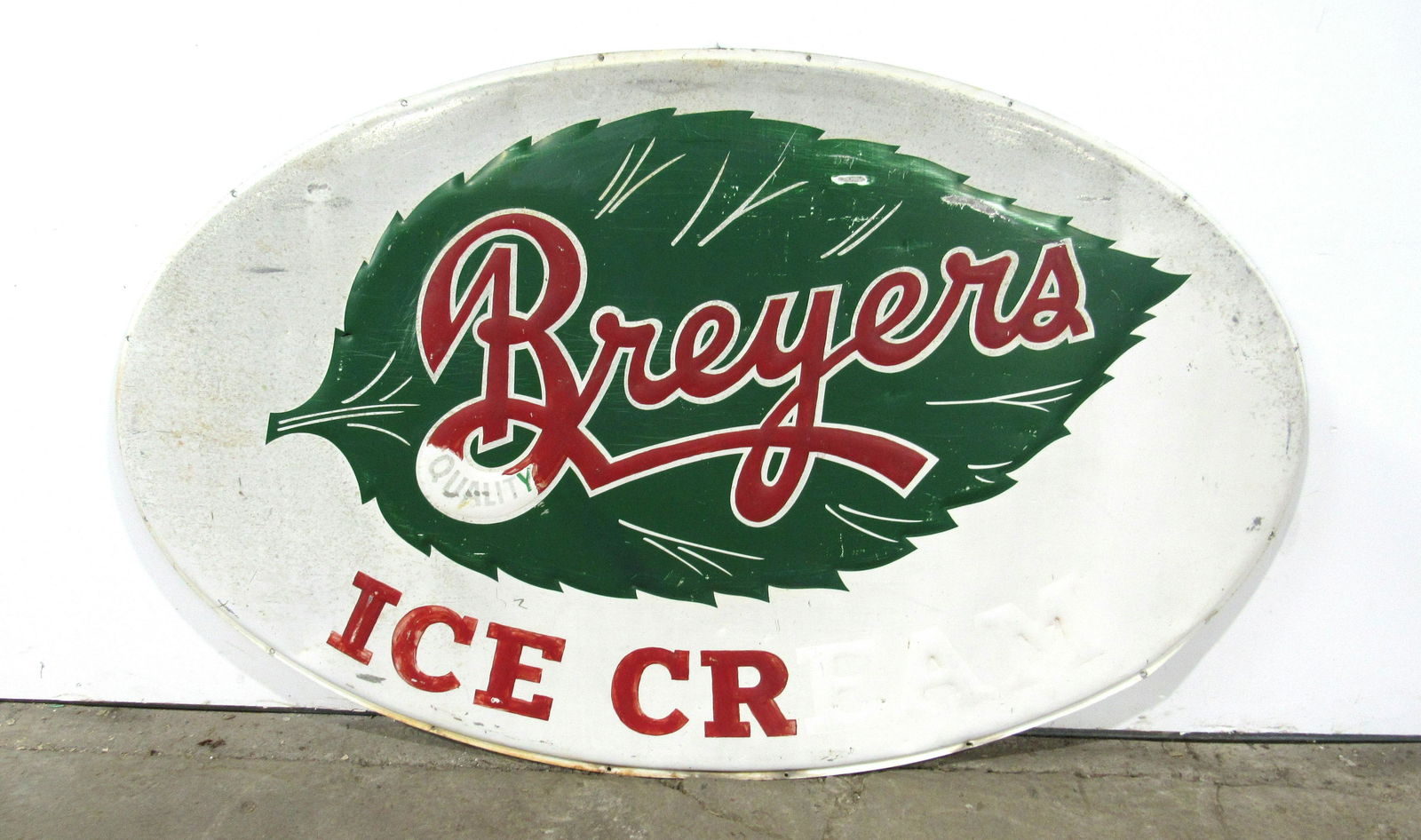 Breyers Ice Cream Embossed Metal Sign (1 of 2)