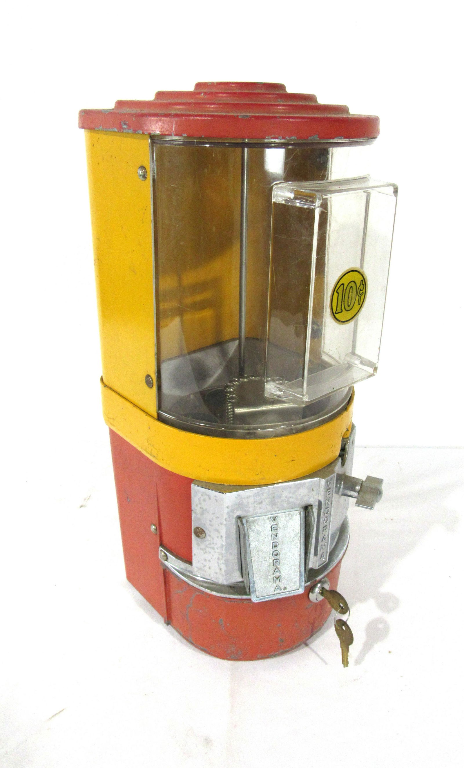 1950s Vendorama 10 Cent Gumball Coin Op Vending Machine (1 of 3)